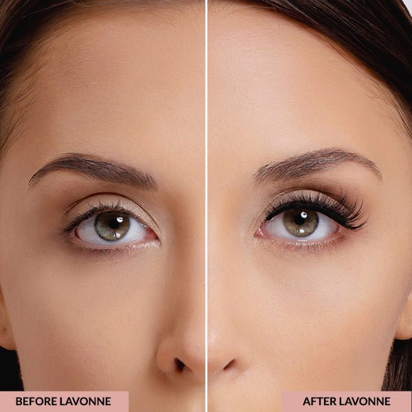 fake eyelashes before and after