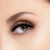 open eye close up of Tina winged eyelashes